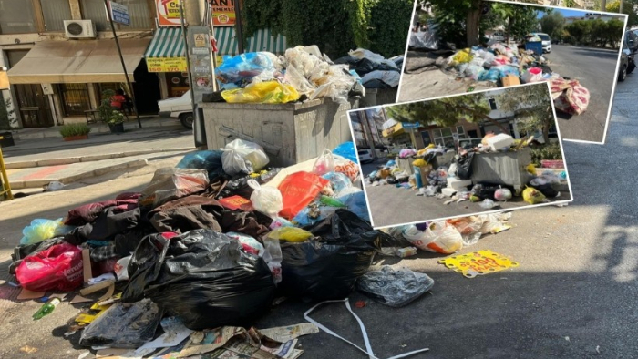 İzmir’de Çöpler Toplanmayınca Sokaklar Çöplüğe Döndü
